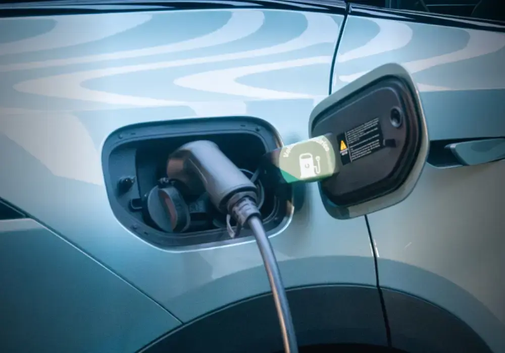 Enchufe recargable de una camioneta eléctrica Deepal S07